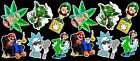 12 Cannabis Marijuana Weed Parody Vinyl Stickers 12 Cannabis Marijuana Weed Parody Vinyl Stickers