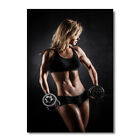 Bodybuilding Woman Art Poster Fitness Exercise Girl Gym Wall Picture HD Print 02 Bodybuilding Woman Art Poster Fitness Exercise Girl Gym Wall Picture HD Print 02