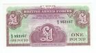 BRITISH ARMED FORCES SPECIAL VOUCHER 1 POUND 1948 UNC BRITISH ARMED FORCES SPECIAL VOUCHER 1 POUND 1948 UNC