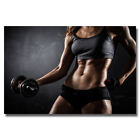 Bodybuilding Barbell Woman Art Poster Fitness Exercise Girl Wall Picture Print Bodybuilding Barbell Woman Art Poster Fitness Exercise Girl Wall Picture Print