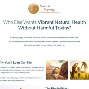 Natural Synergy: Health Product With Epic 75-90% Comms & .89 Epcs! Natural Synergy: Health Product With Epic 75-90% Comms & .89 Epcs!