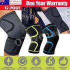 2 Knee Support Brace Compression Sleeve Arthritis Pain Relief Gym Sports Running 2 Knee Support Brace Compression Sleeve Arthritis Pain Relief Gym Sports Running
