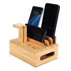 Bamboo Device Stand Cellphone Tablet Watch Holder Desktop Storage JY Bamboo Device Stand Cellphone Tablet Watch Holder Desktop Storage JY