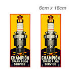 Champion Spark Plug Service Sign Vintage Rusty Laptop , Car  Vinyl  Sticker