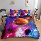 Color Planet Waterproof Shower Curtain Bathroom Bath Mat Toilet Cover Mat Set