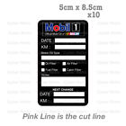 MOBIL 1 NASCAR Oil Change Service Reminder x10 Stickers , Cars Trucks Sticker MOBIL 1 NASCAR Oil Change Service Reminder x10 Stickers , Cars Trucks Sticker