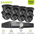 SANNCE 1080P 8CH DVR CCTV Home Security Camera System Outdoor Night Vision 2TB
