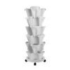 6x TIERS STACKING PLANTER POT STACKERS GARDEN HERB FLOWER VERTICAL HYDROPONIC