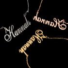 AUS Personalised Name Necklace Custom Pendant Necklace Gold Jewellery Gift