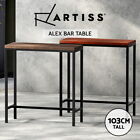 Artiss Bar Table High Vintage Industrial Solid Wood Kitchen Dining Desk Metal Artiss Bar Table High Vintage Industrial Solid Wood Kitchen Dining Desk Metal