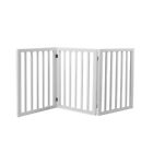 PaWz Wooden Pet Gate Dog Fence Retractable Safety Stair Barrier Security Door